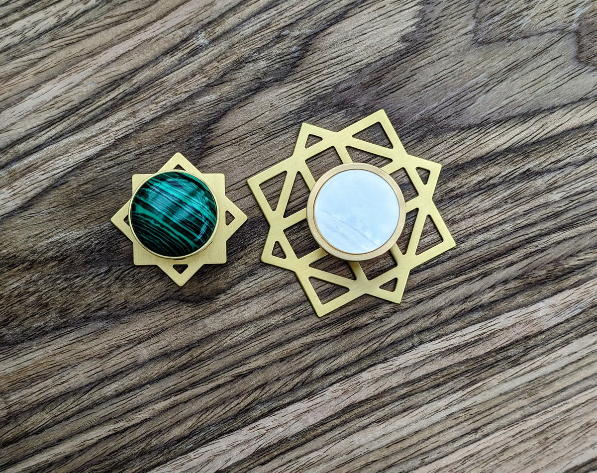 Gold brass geometric pattern backplates for drawer handles/Brass square back plates for cabinet pulls/Gold brass square backplate hardware