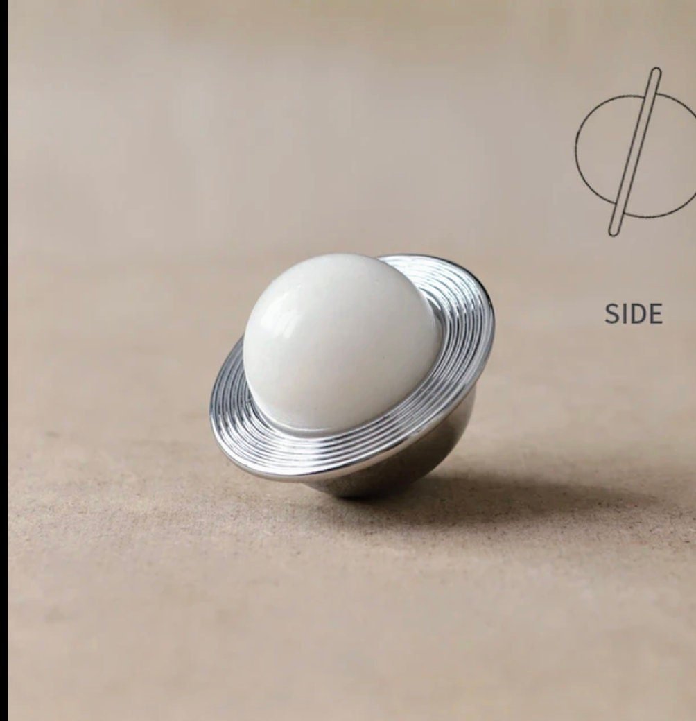 Planet shaped crystal ball drawer handle/Crystal and Chrome drawer pull/Silver Gemstone door knob/polished stone cabinet handle/Space decor