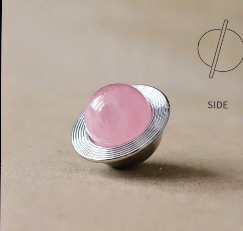 Planet shaped crystal ball drawer handle/Crystal and Chrome drawer pull/Silver Gemstone door knob/polished stone cabinet handle/Space decor