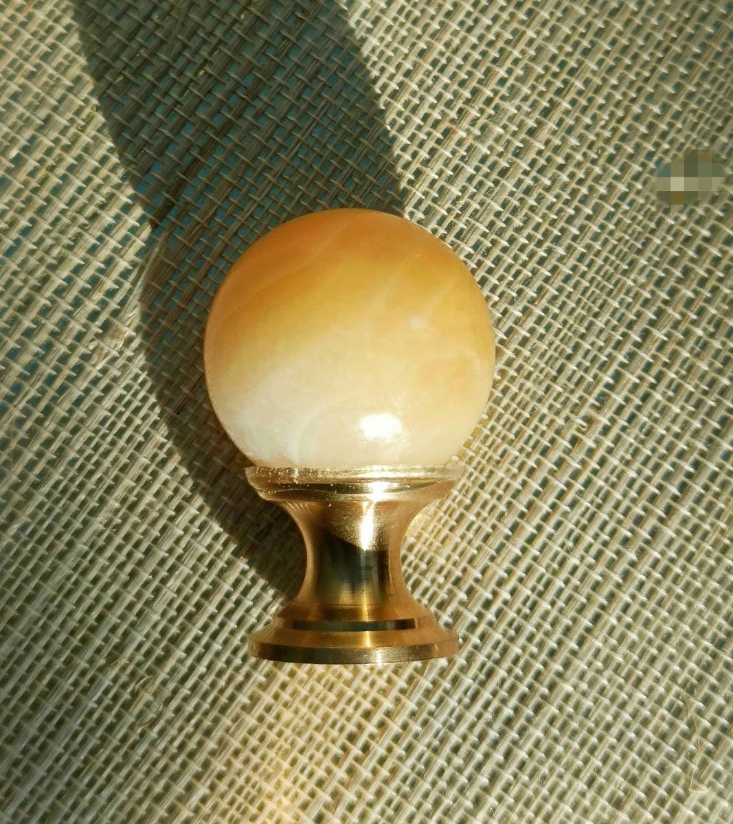 Semi precious stone ball drawer knob/stone drawer pull/crystal ball cabinet pull/gemstone handle/Bright coloured stone hardware/Mineral knob