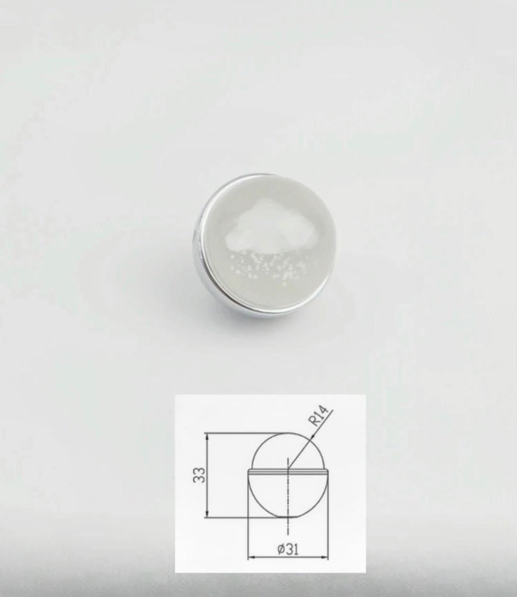 Silver and clear glass ball cabinet handle with embedded cloud shaped designs/glass cabinet handle/Cloud themes door knob/heart drawer knob