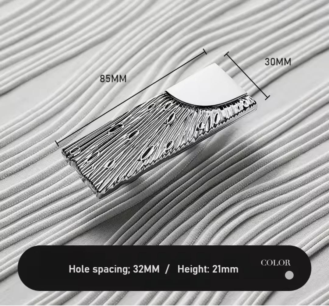 Silver sunray design rectangle bar handles/Chrome sun ray drawer pull/kitchen cabinet handles/Brass door handles/Silver furniture hardware
