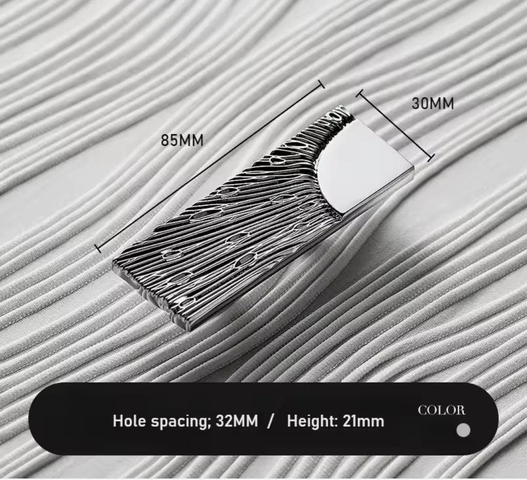 Silver sunray design rectangle bar handles/Chrome sun ray drawer pull/kitchen cabinet handles/Brass door handles/Silver furniture hardware