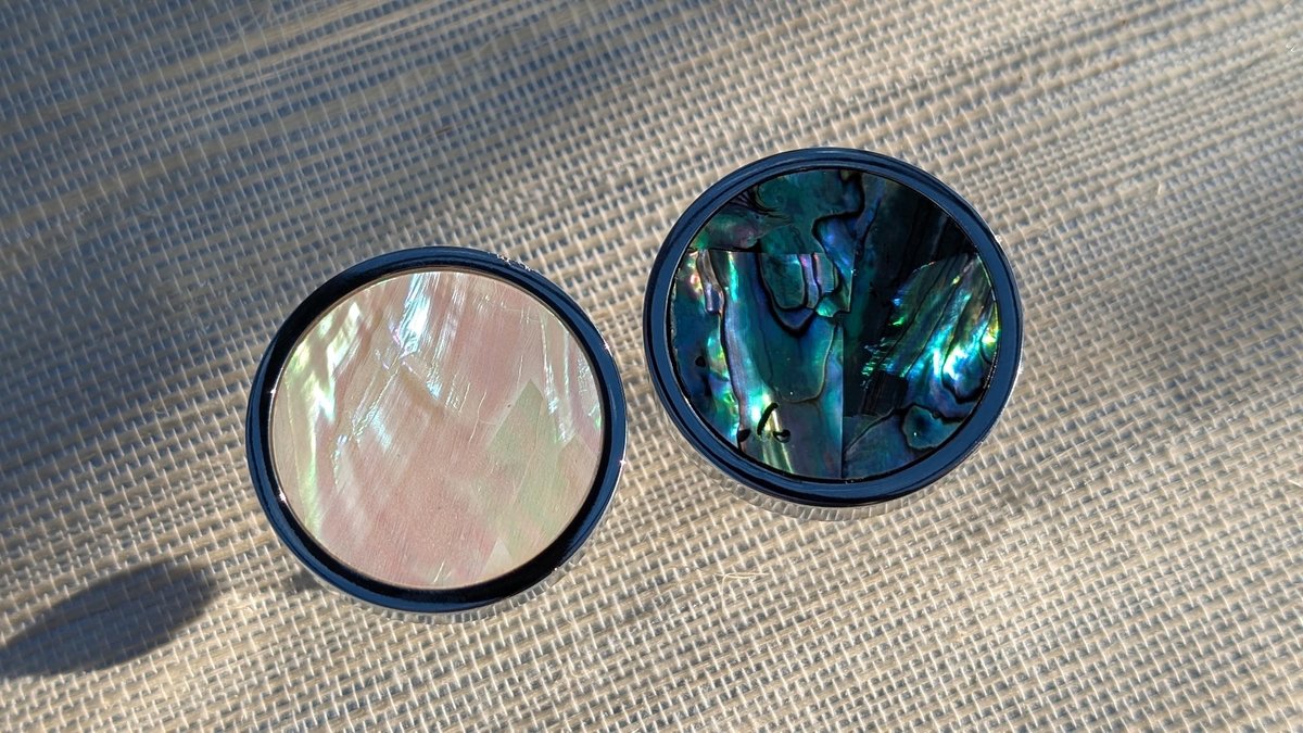 Silver Iridescent Pearl Shell Drawer Pull/Abalone Pearl Cabinet Pull/Mother of Pearl Door handle/MOP door knob/Silver furniture hardware