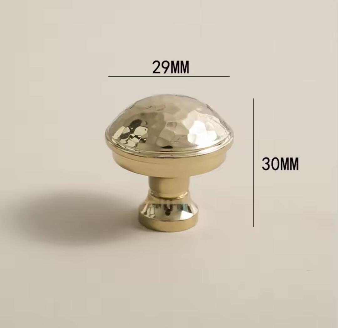Gold hammered cabinet bar handle with feet/Shiny Gold drawer pull/textured metal door handle/brass furniture hardware/kitchen hardware