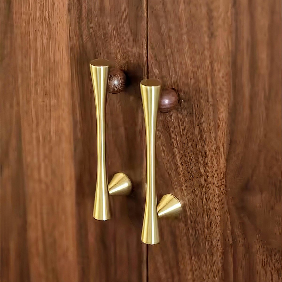 Black bar handles with gold brass ball decoration/cabinet handles/modern hardware/gold drawer pulls/cabinet pulls/furniture door handles