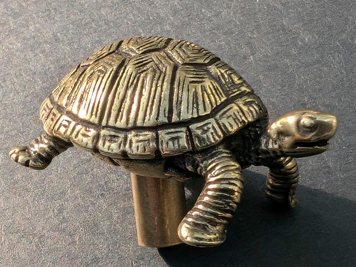 Gold or Bronze Tortoise drawer handle/Brass Tortoise door knob/Tortoise cabinet pull/Brass furniture hardware/Animal shaped drawer knob