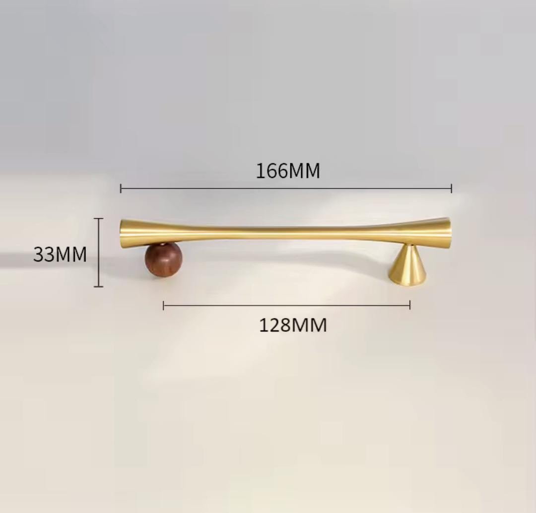 Black bar handles with gold brass ball decoration/cabinet handles/modern hardware/gold drawer pulls/cabinet pulls/furniture door handles