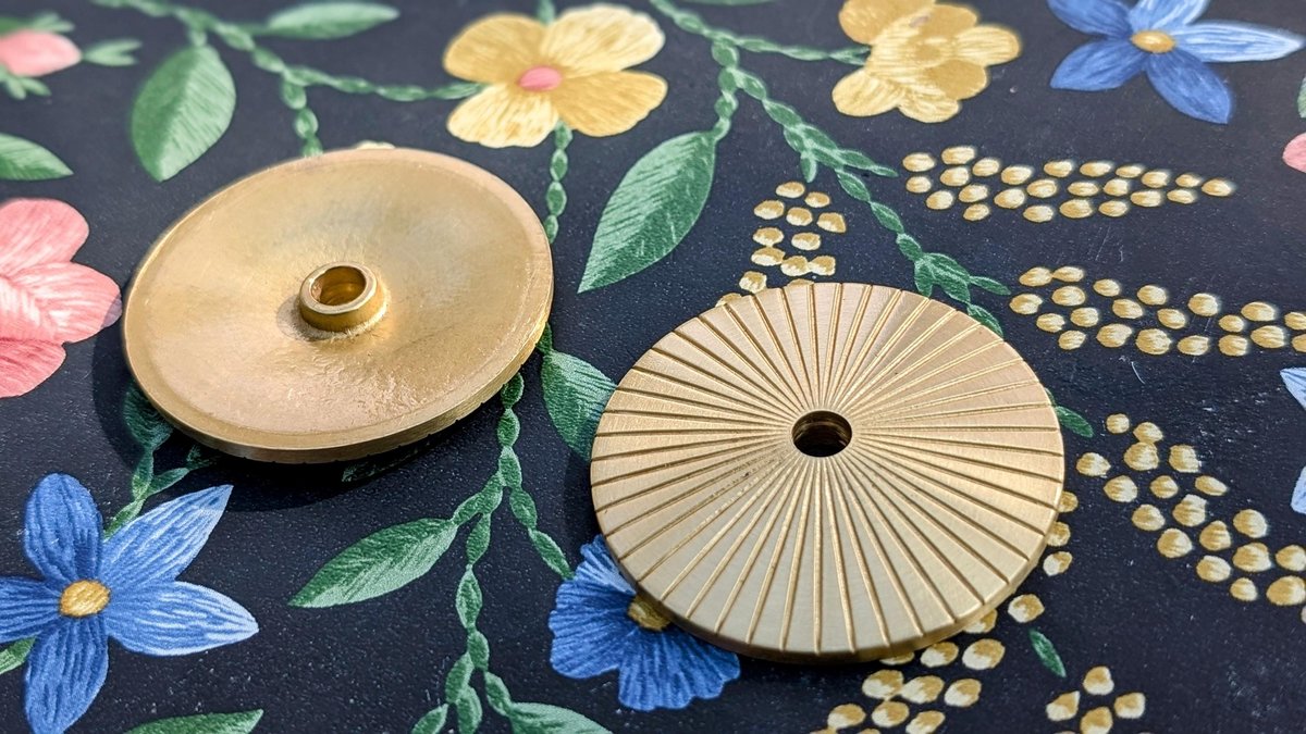 Gold brass round backplates for drawer handles/Brass circular back plates for cabinet pulls/Gold round door handle backplate/Backplate