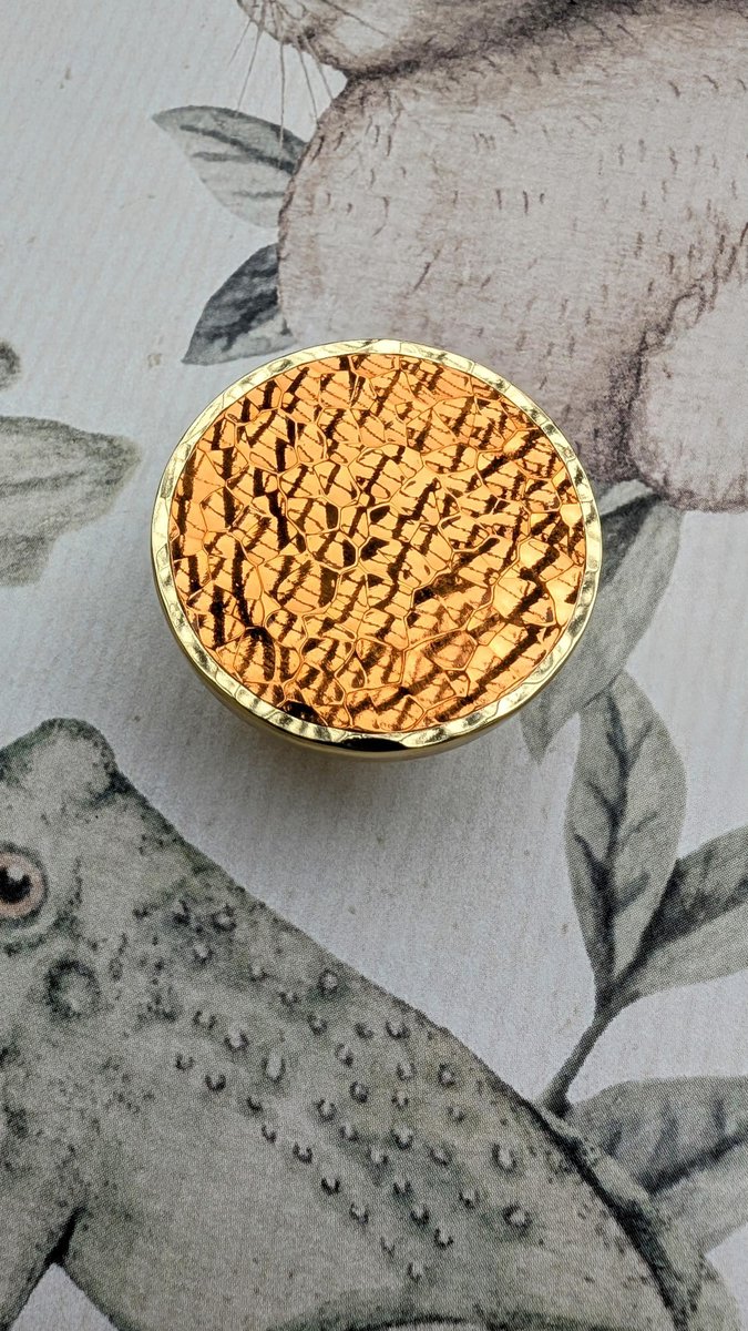 Copper and brass hammered brass drawer handle/Copper cabinet handle/Textured metal furniture hardware/Copper drawer knob/Copper cabinet pull