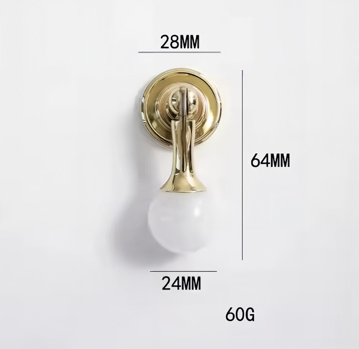 Shiny gold drop handle in rose quartz, white quartz and marble/Gemstone drawer pull/Semi precious stone cabinet pull/Luxury crystal handle