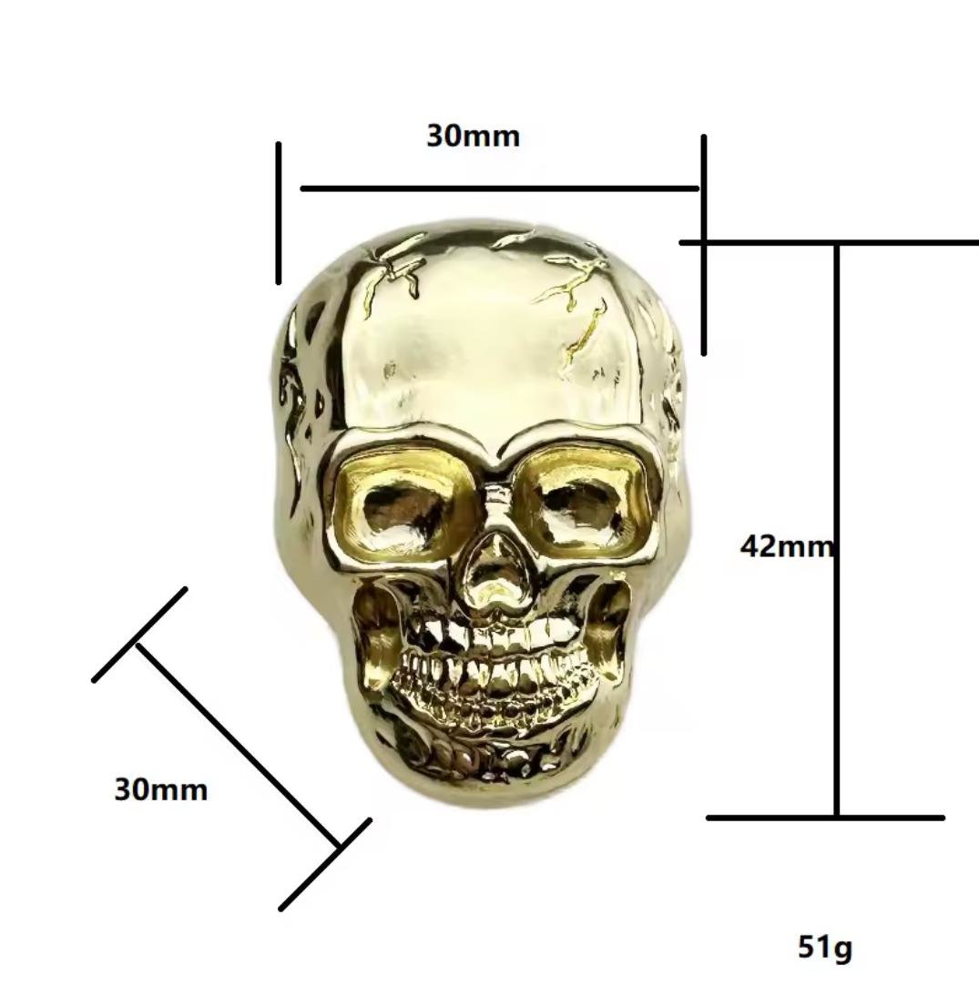 Gold or silver skull drawer handle/Skull shaped drawer pull/Gothic cabinet handle/Skull door knob/Halloween furniture hardware/Gothic core
