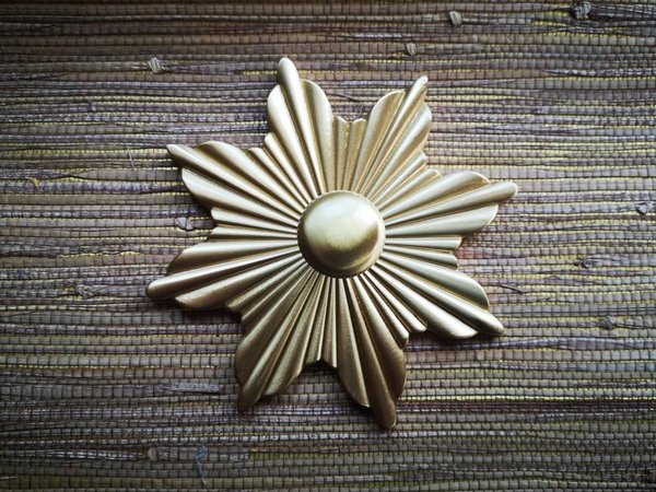 Large Gold Art Deco inspired Sunburst Cabinet Pull/star shaped Door Handle/statement drawer pull/wardrobe door handle/decorative handle