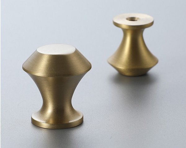 Small classic cone shaped  drawer handle/small brass cabinet pull/Gold cone door knob/handles for furniture renovation/kitchen hardware