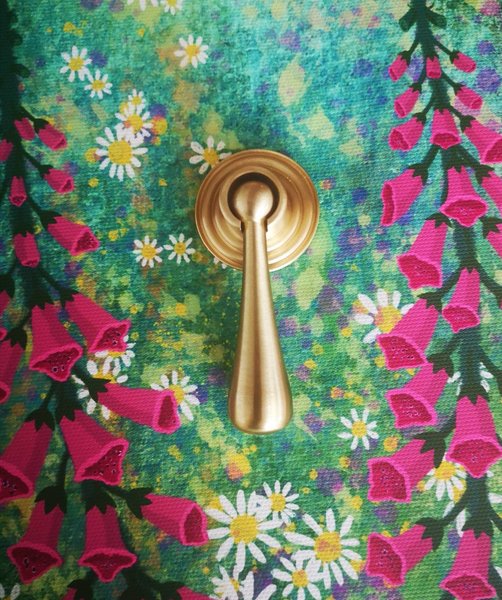 Large gold brass drop drawer pull/Brass drop cabinet handle/classic style drop door knob/gold furniture hardware/dressing table handle