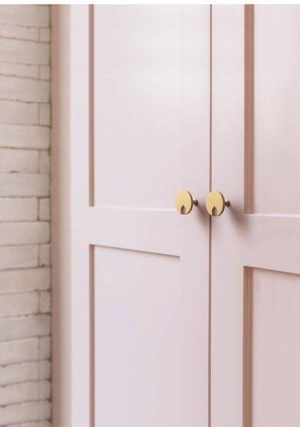Round brass drawer handle with inverted pixel design/Gold circle cabinet pull with dot pattern/Gold Brass Door Knob/Brass furniture hardware