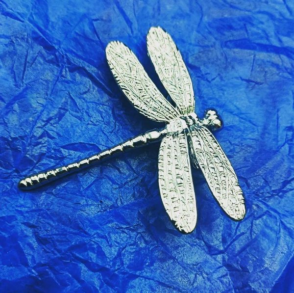 Silver dragonfly cabinet pull/Dragon fly drawer knob/Silver Dragonfly drawer handle/silver furniture hardware/silver dragonflies door knob