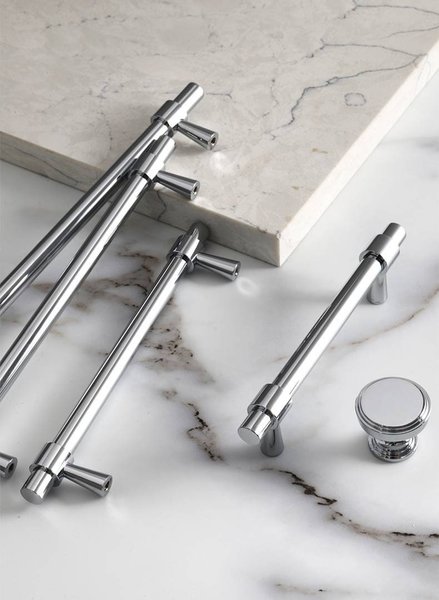 Shiny silver classic cabinet bar handle/silver cabinet pull/Brass furniture hardware/classic chrome door handle/silver kitchen hardware