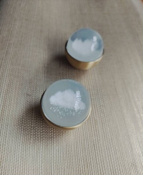 Brass and clear glass ball cabinet handle with embedded cloud shaped designs/glass cabinet handle/Cloud themes door knob/ brass drawer knob