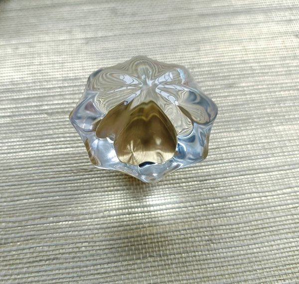 Mid century modern clear lucite cabinet pull/Transparent rounded star  shaped door knob/Resin furniture hardware/vintage gran style handle