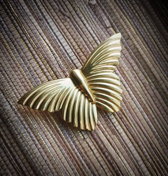 Shiny polished gold brass butterfly cabinet Pull/Gold butterfly door handle/Cute Butterfly drawer knob/Gold brass butterfly wardrobe handle