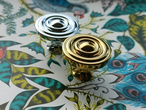 Shiny circle brass button door handle/Round gold or silver cabinet pull/metal furniture hardware/round brass drawer knob/Brass door knob