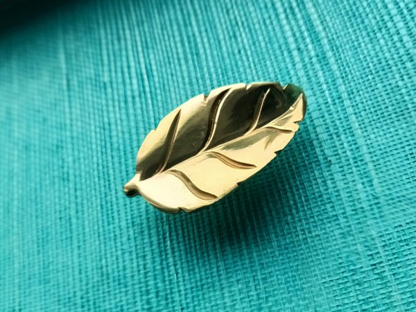 Polished gold brass leaf cabinet handle/Gold Autumn leaf drawer pull/Gold leaves door handle/Fall leaf drawer knob/gold furniture hardware