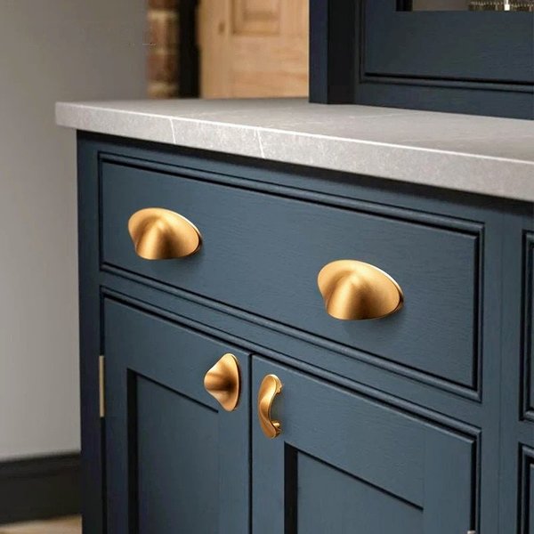 Bronze cup cabinet pull/Bronze drawer pull/Brass cup drawer pull/Bronze Brass drawer handle/furniture hardware/Bronze kitchen door handle