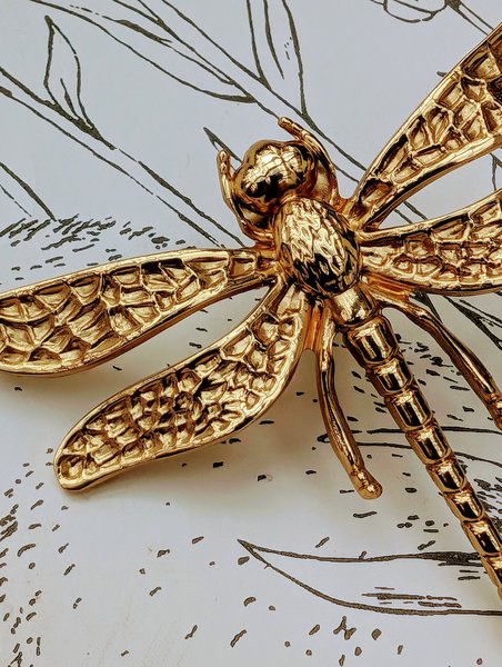 Solid brass dragonfly cabinet pull/Dragonfly drawer knob/Dragonfly drawer handle/brass furniture hardware/home improvement/Gold Door handle