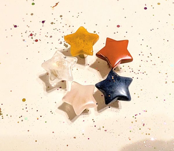 Star shaped crystal drawer handle/Decorative crystal and brass drawer pull/Gemstone door handle/Crystal hardware/Stone cabinet handle