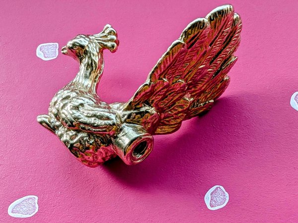 Brass Peacock Cabinet Pull/Gold Brass Peacock Door Handle/Bird shaped drawer handle/gold furniture hardware/Peafowl Cabinet Handle/Door knob